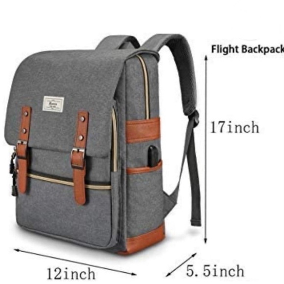RONYES Trademark Laptop Travel Backpack Grey